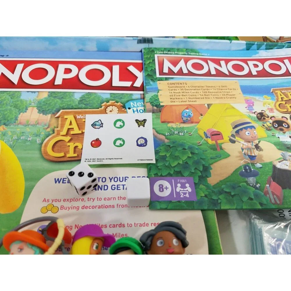 Monopoly Animal Crossing Edition Board Game Kids Video Game Collectible